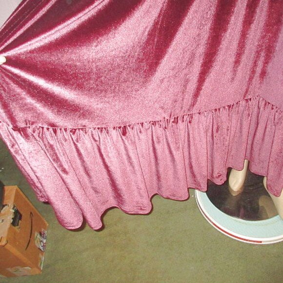 Torrid Velvet Tiered Maxi Dress Size 4X Pockets Witchy Goth Grunge Steampunk NEW - Picture 6 of 12